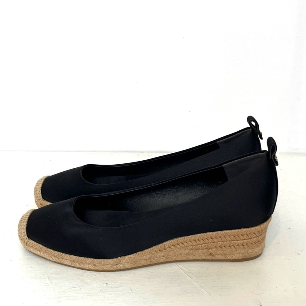 Tory Burch Black and Tan Espadrille Flats - Picture 3 of 8